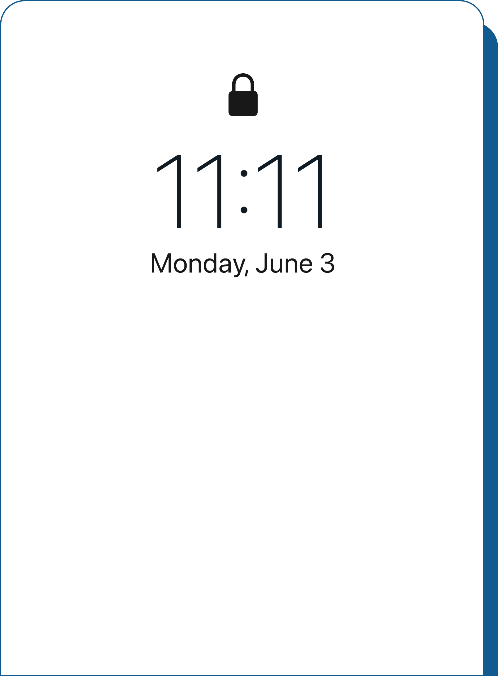 App screen home lock