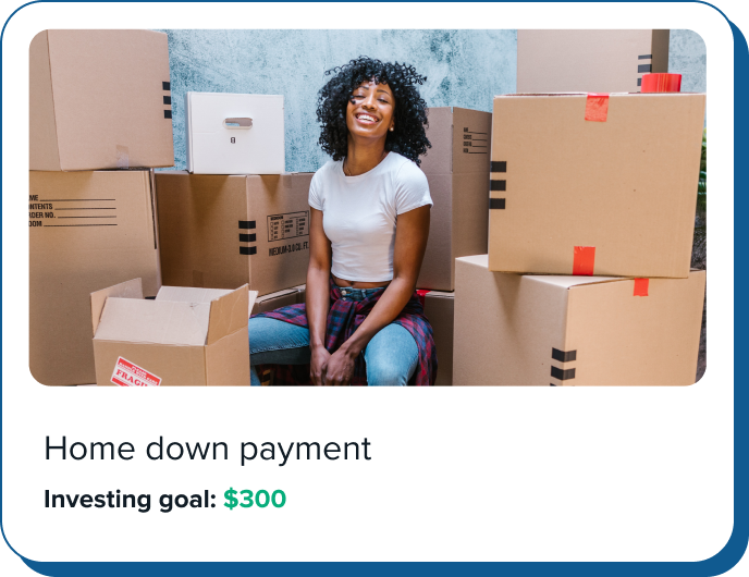 Down payment on a home
